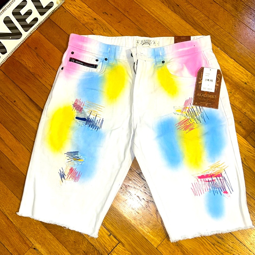 Graffiti Denim Short